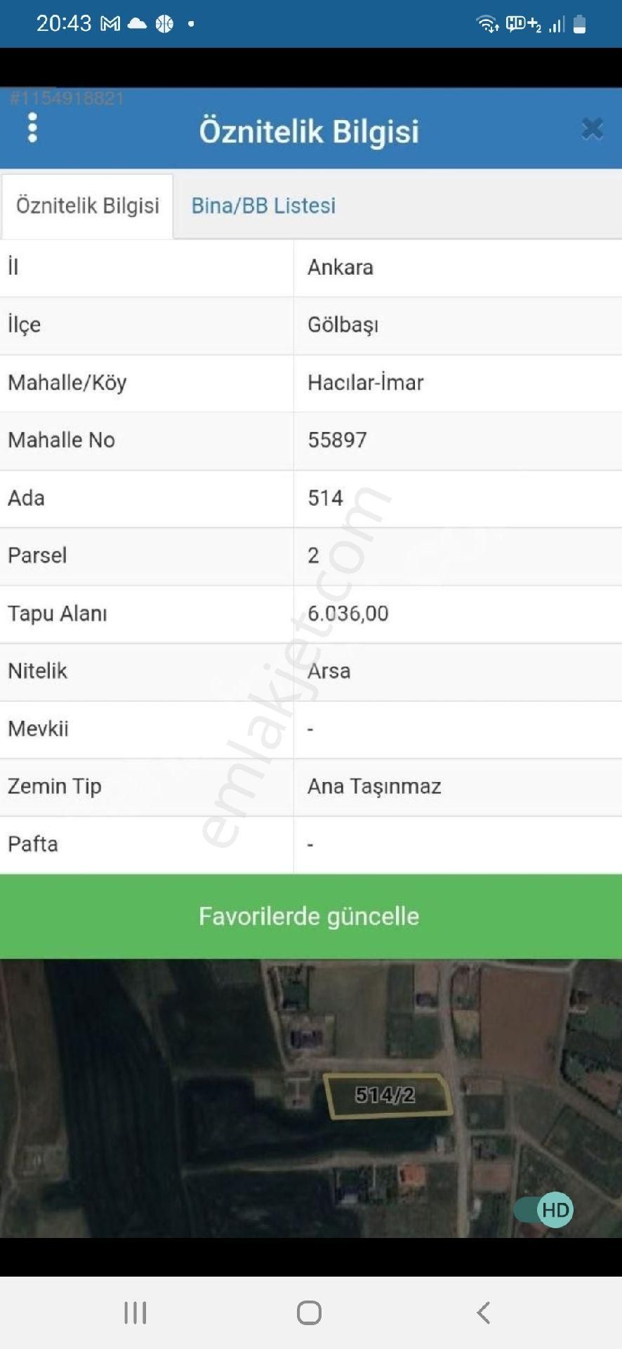 Hacılarda 113 M2 Villa İmarlı Arsa