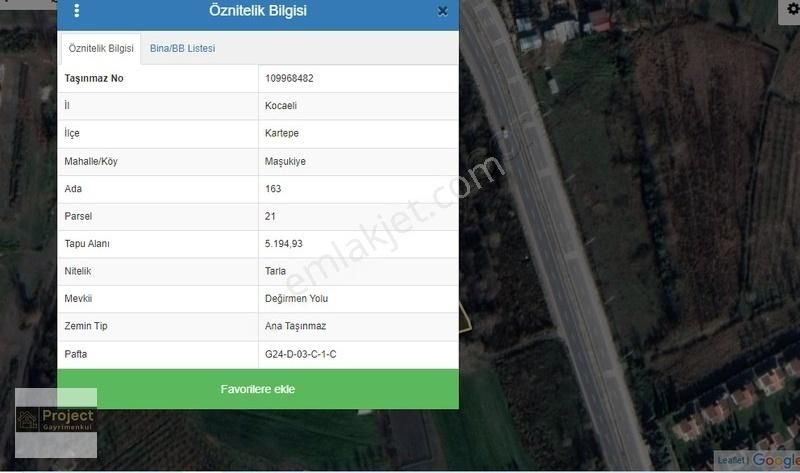 Maşukiyede Ana Yola Yakın Satılık 5194m2 Tarla