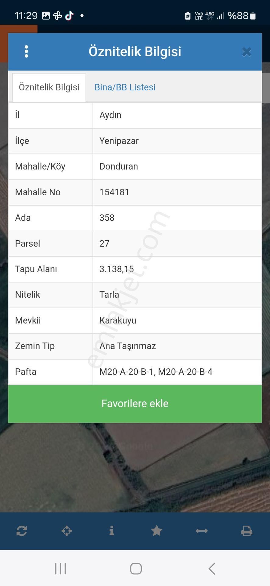 Aydın Nazilli Yöntem Emlaktan Yenipazar Donduran Mahallesinde Yerleşim Yerine Yakın Satılık Tarla - Görsel 15