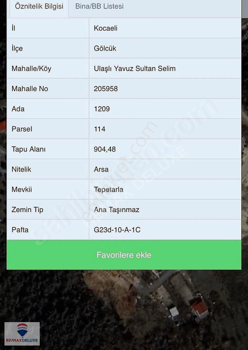 Gölcük Ulaşlıda 4065 M2 Satılık Konut Arsası