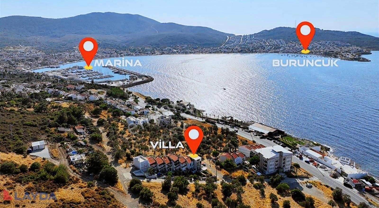 Layda'dan Foçada Yeni Liman Karşısı 4+1 Satılık Müstakil Villa