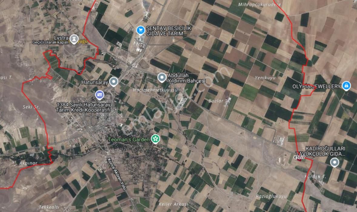Hatunsaray'da Asfalt Yola Cephe 4,913 M² Tarla - Görsel 3