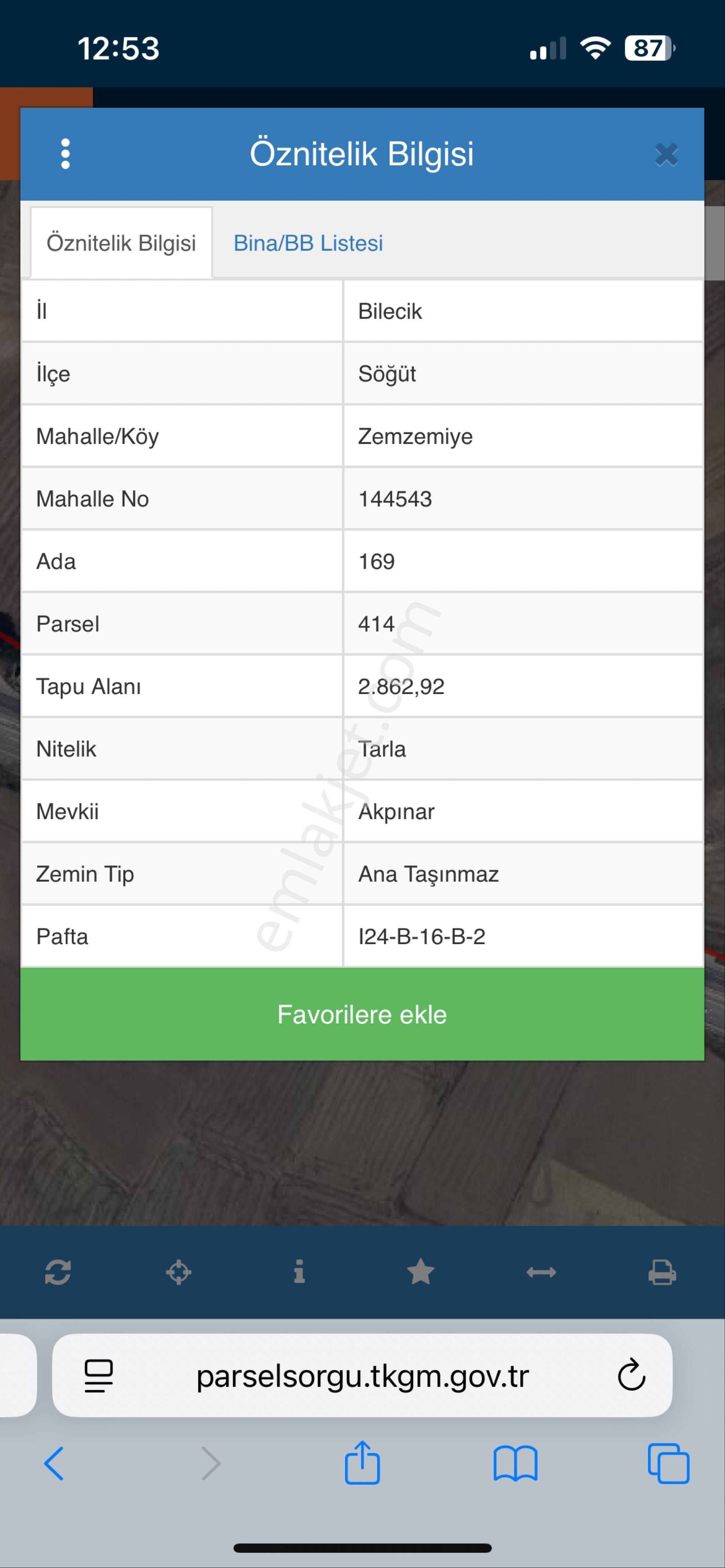 Çukurhisar Dibinde Çevre Yolu Kenarı Arsa