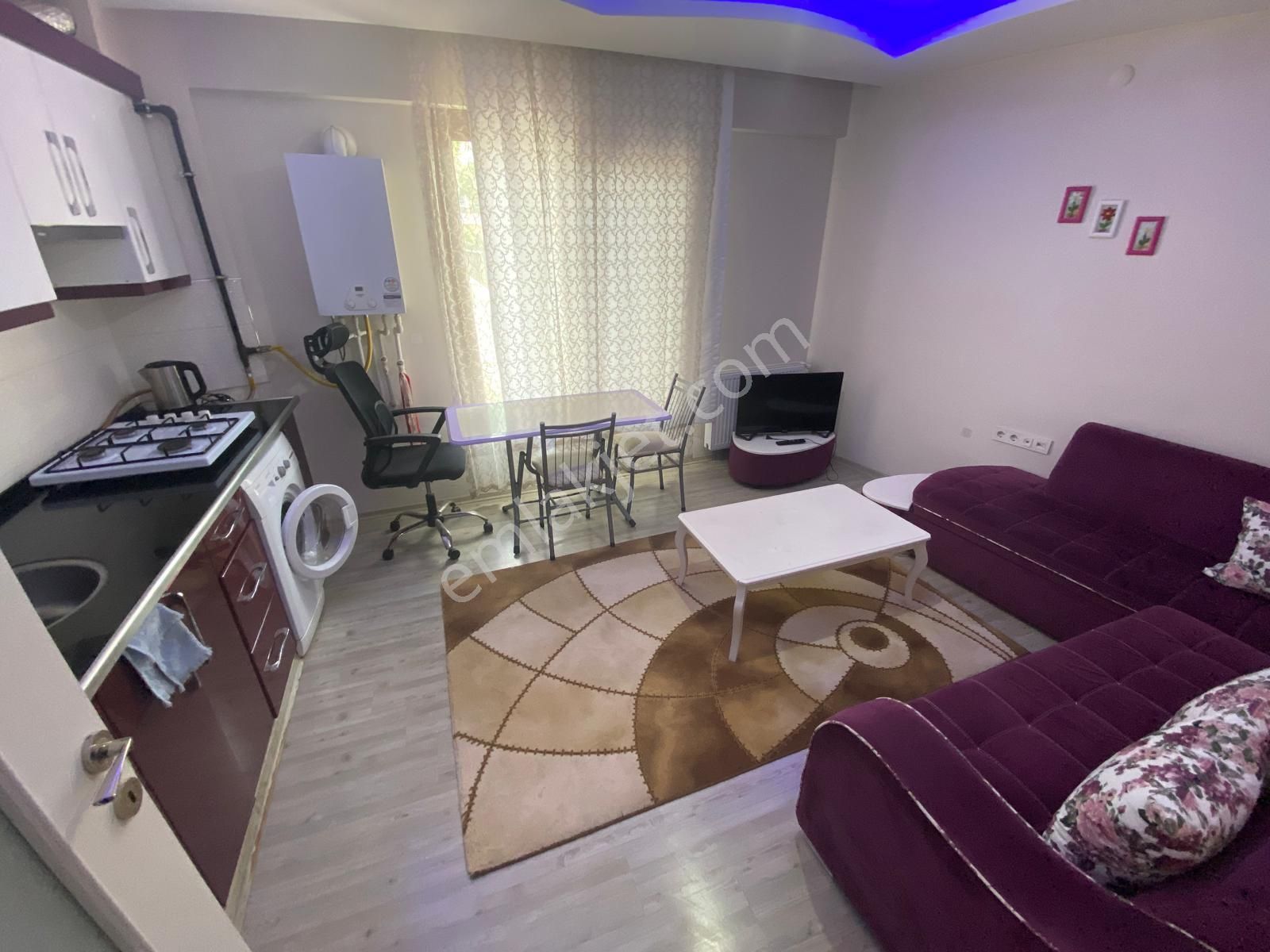 Safir ' Den Doğal Gazlı Abonelikleri Açık 1+1 Kiralık Daire