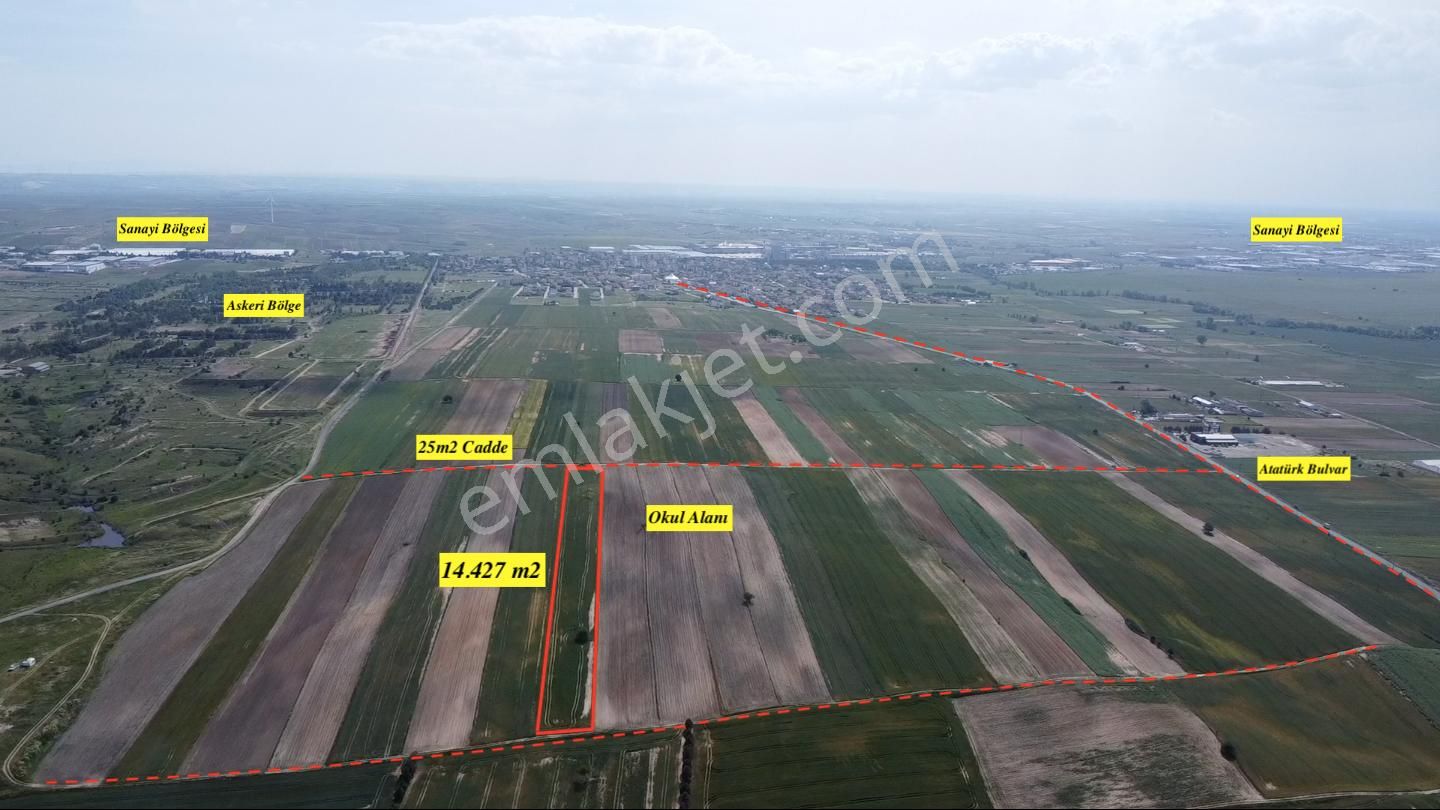 Mayadan Ergene Merkezde İmar Planı İçerisinde Satılık Arazi - Görsel 4