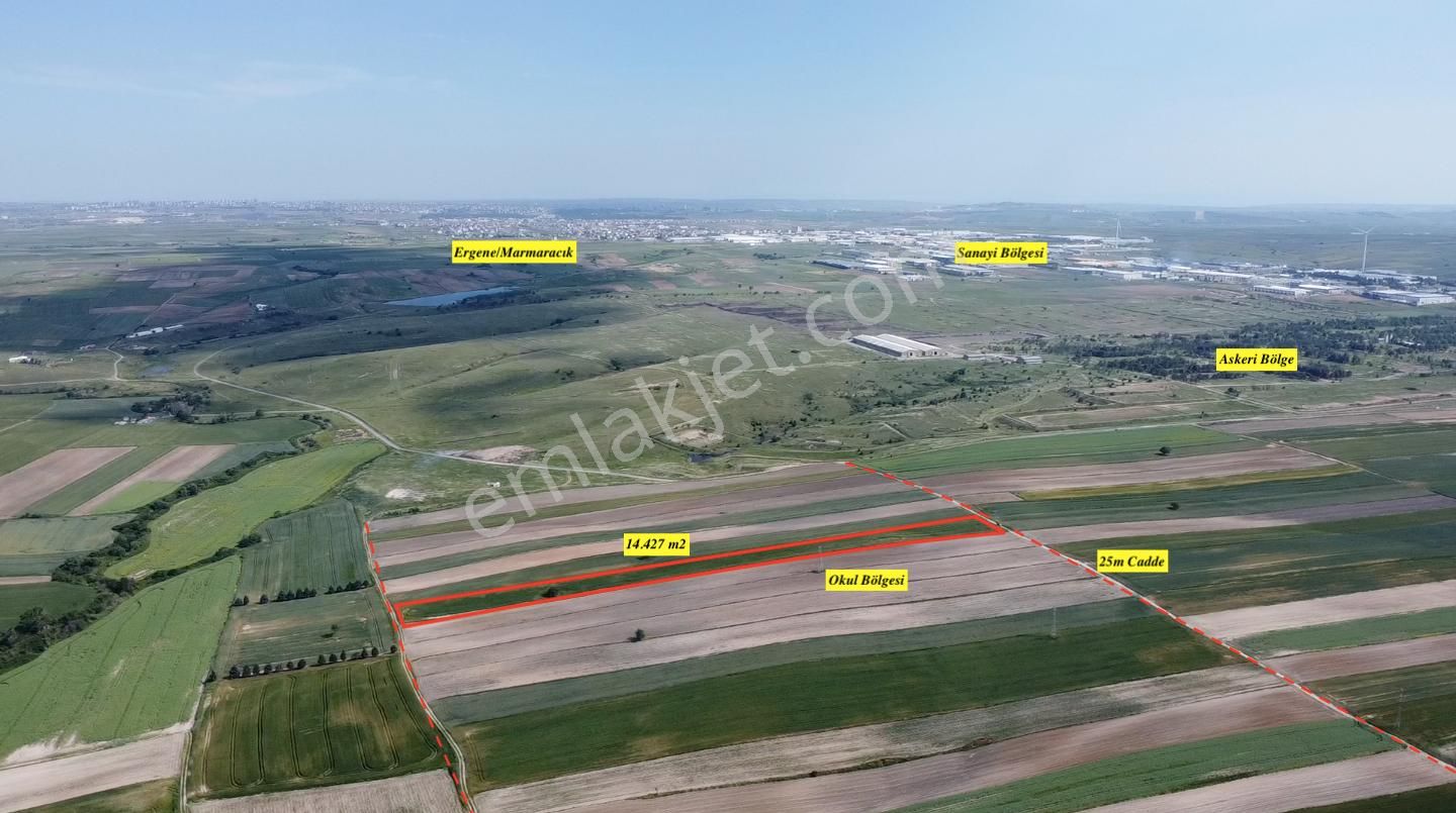 Mayadan Ergene Merkezde İmar Planı İçerisinde Satılık Arazi - Görsel 3