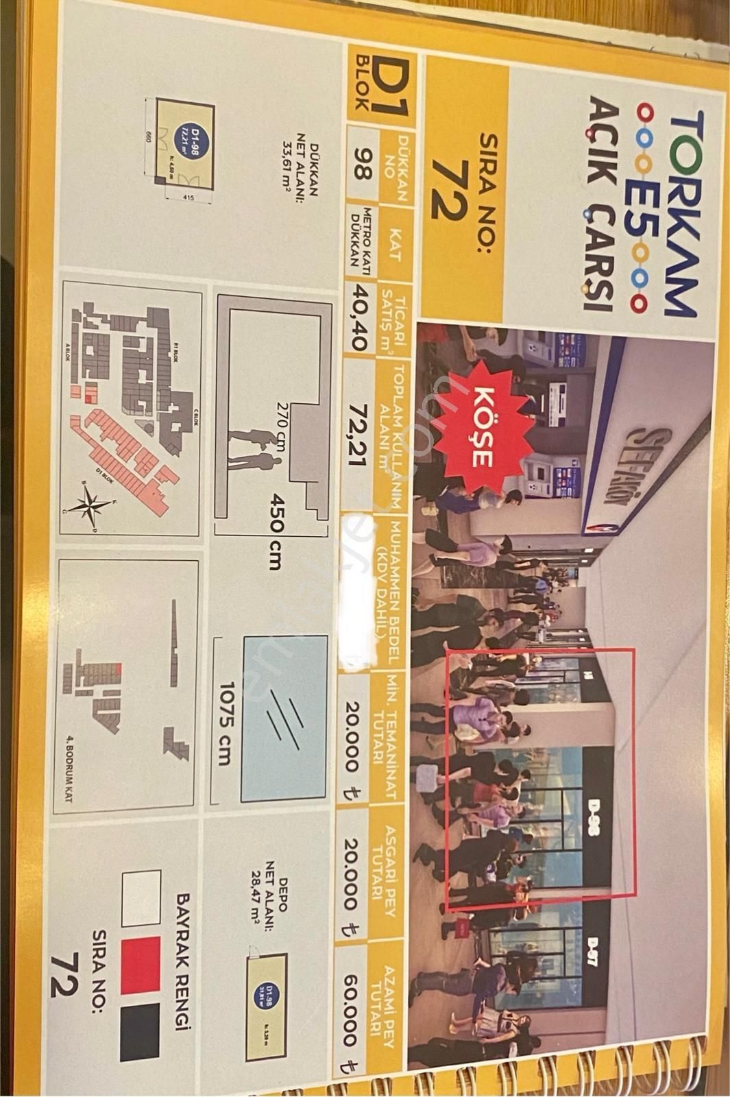 Sefaköy Torkam Avm'de Metro Kapısının Karşısında Satılık Dükkan - Görsel 10