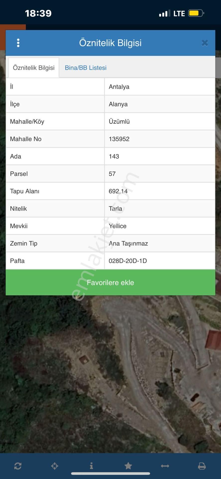 Fmk Real Estate Alanya Üzümlüde Satılık Tarla