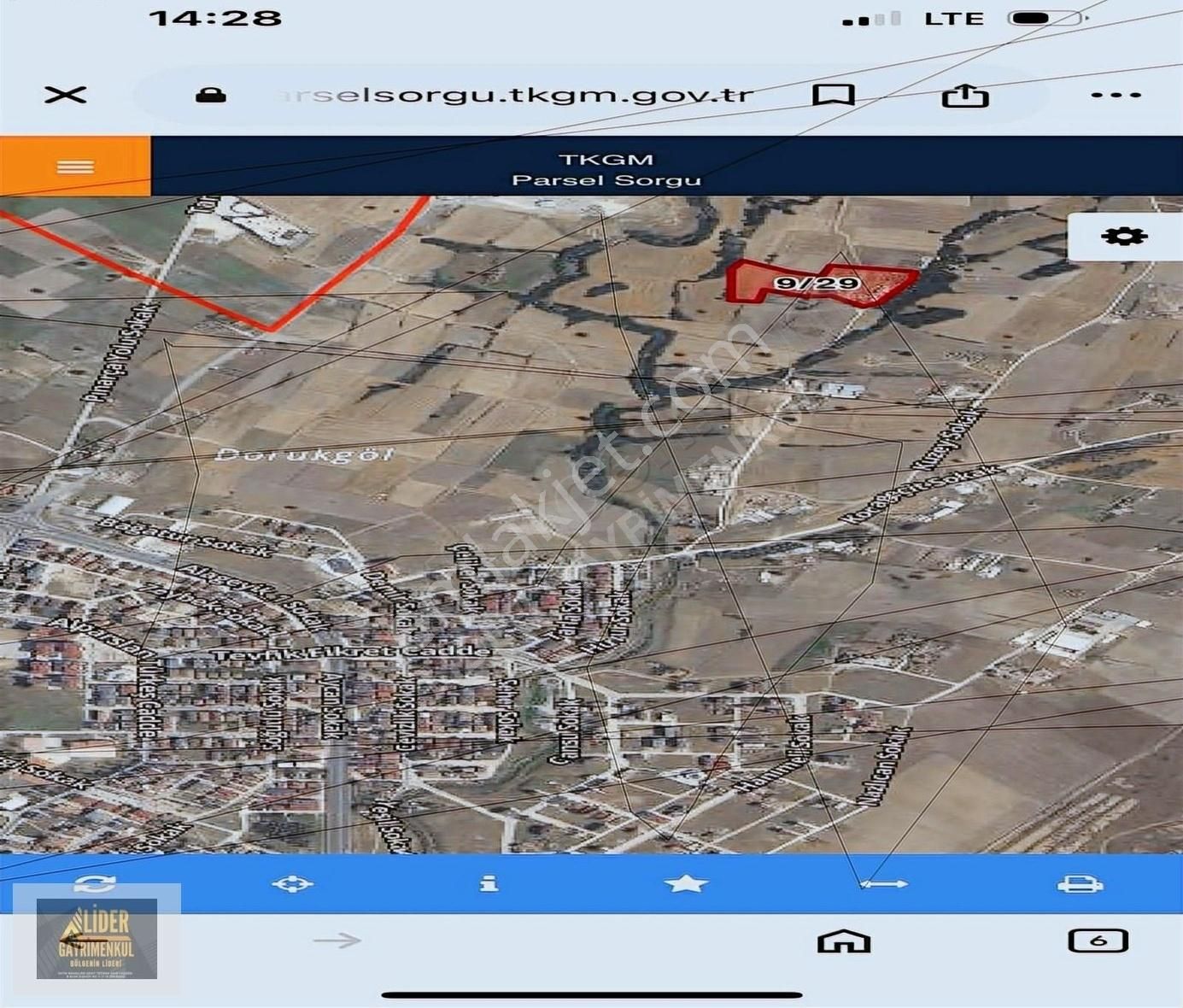Liderden Çerkezköy G.m.k.p. Mah.kadastro Y.cephe 470m²hissearsa