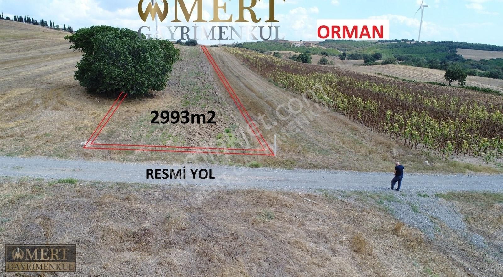 Silivri-değirmenköy 3000m2 Resmi Yola Cepheli Yatırımlık Tarla