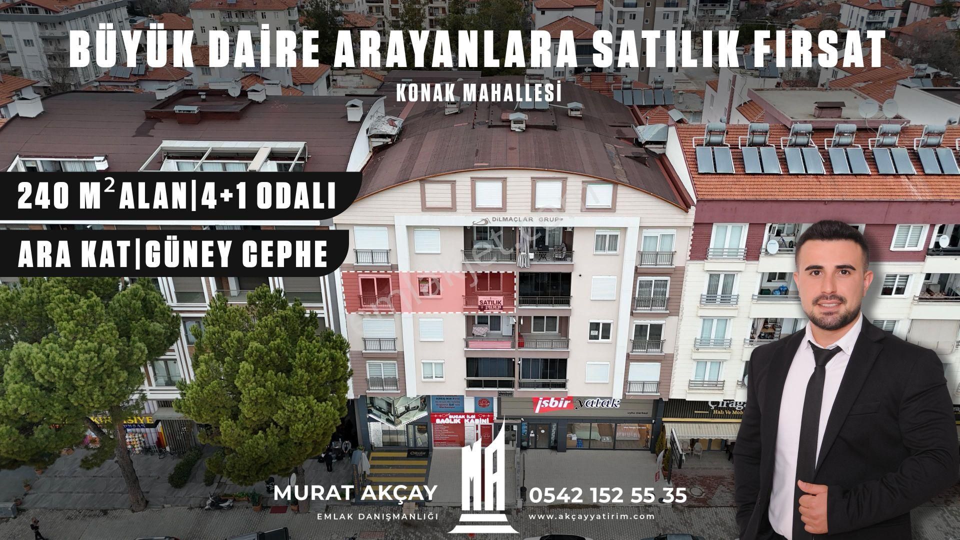 Bucak Satılık 4+1 Odalı 240 M² Ara Kat Güney Cephe Daire