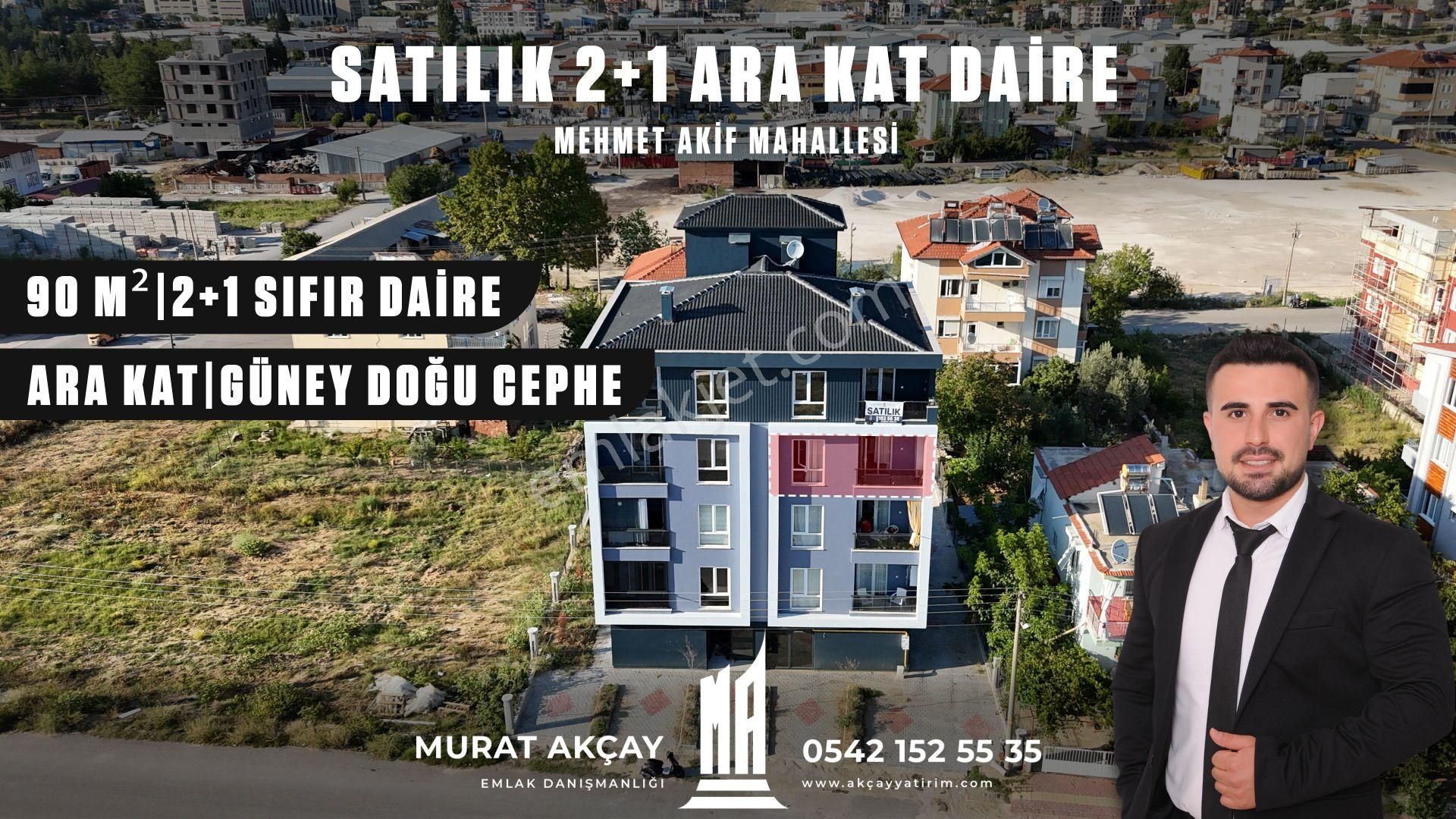 Bucak Satılık 2+1 Daire | Ara Kat Güney Cephe Asansörlü Sıfır