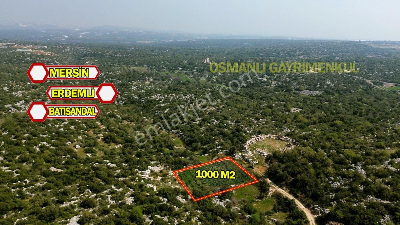 Erdemli Batısandal 1 Dönüm Şehir Ve Deniz Manzaralı Satılık Arsa