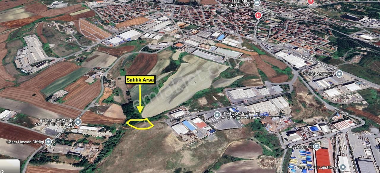 Arnavutköy Yeşilbayır Mevkii Satılık 1943 M2 Ticari İmarlı Arsa