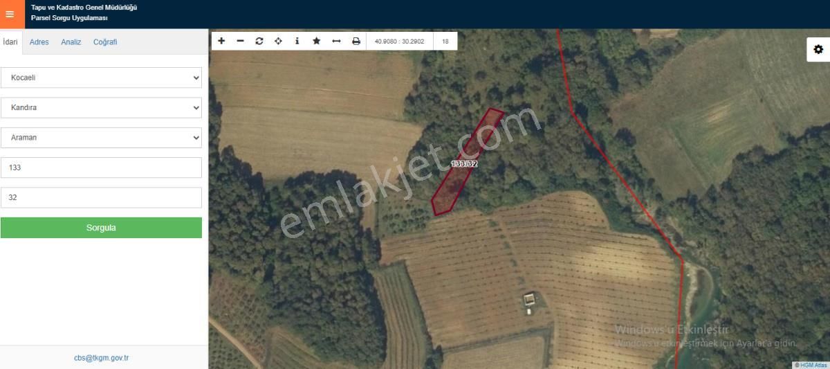 Kandıra Aramanda Salmanlı Göletine Yakın 1088m Tarla