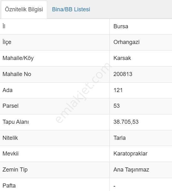 Orhangazi Karsak Köyü Yolu Mevcut, Merkeze Yakın 38.706 M2 - Görsel 3