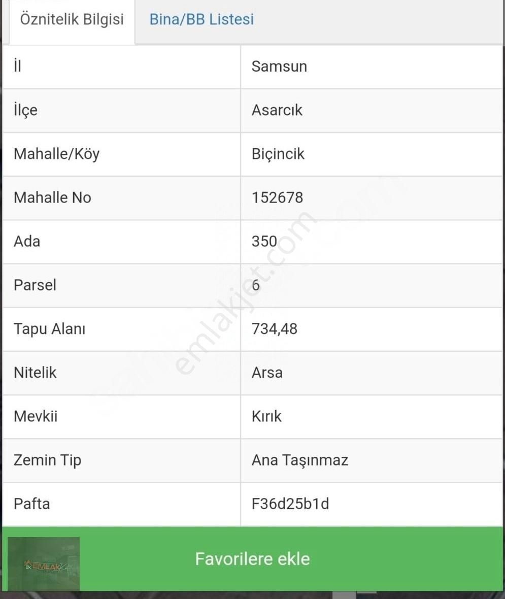 Emlak Kent'ten Asarcık Ta Satılık Fırsat Arsa