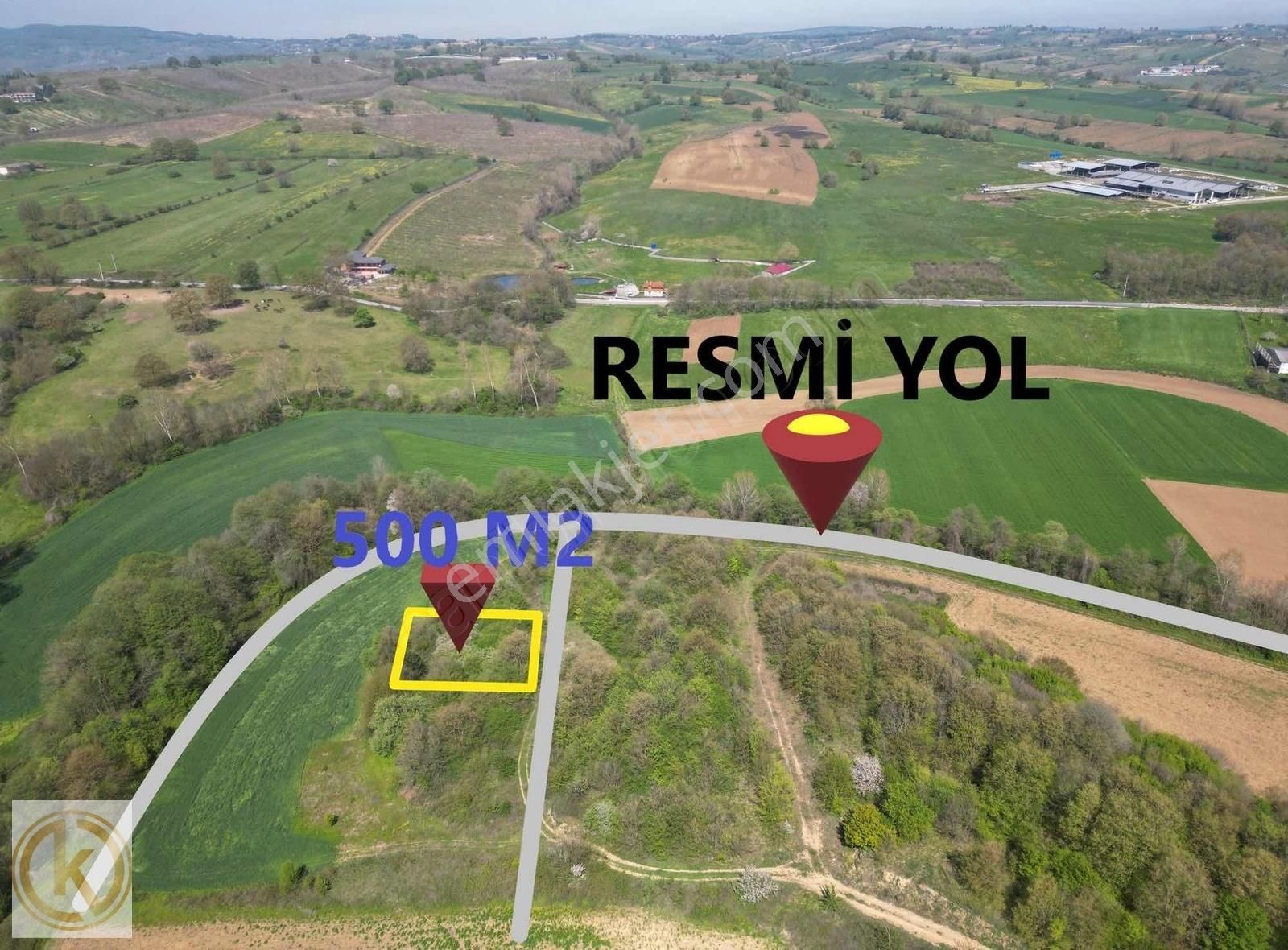 Kaymak Emlaktan Korcukta Geleceğe Yatırım 500 M2 İmarlı Arsa