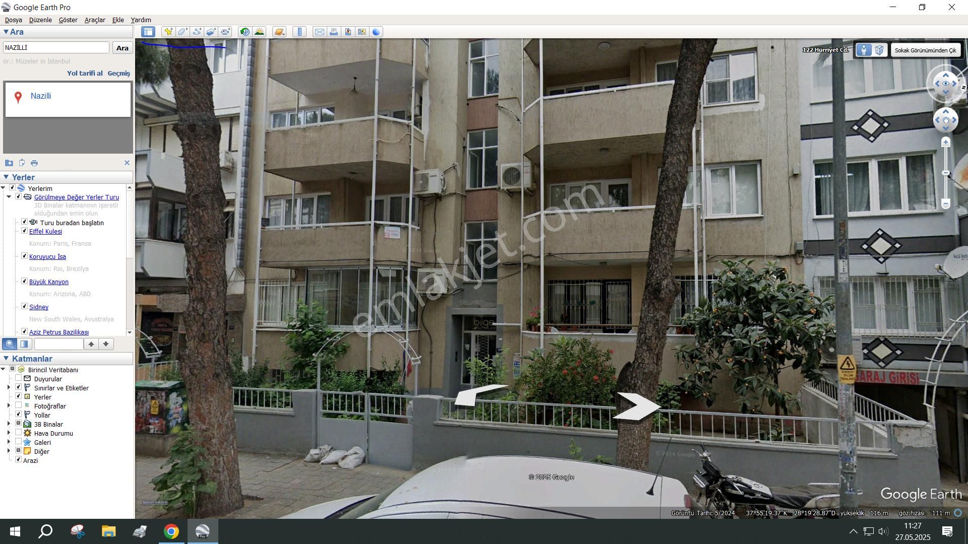 Hürriyat Caddesi Üzeri Kiralık Doğalgazlı Daire.....