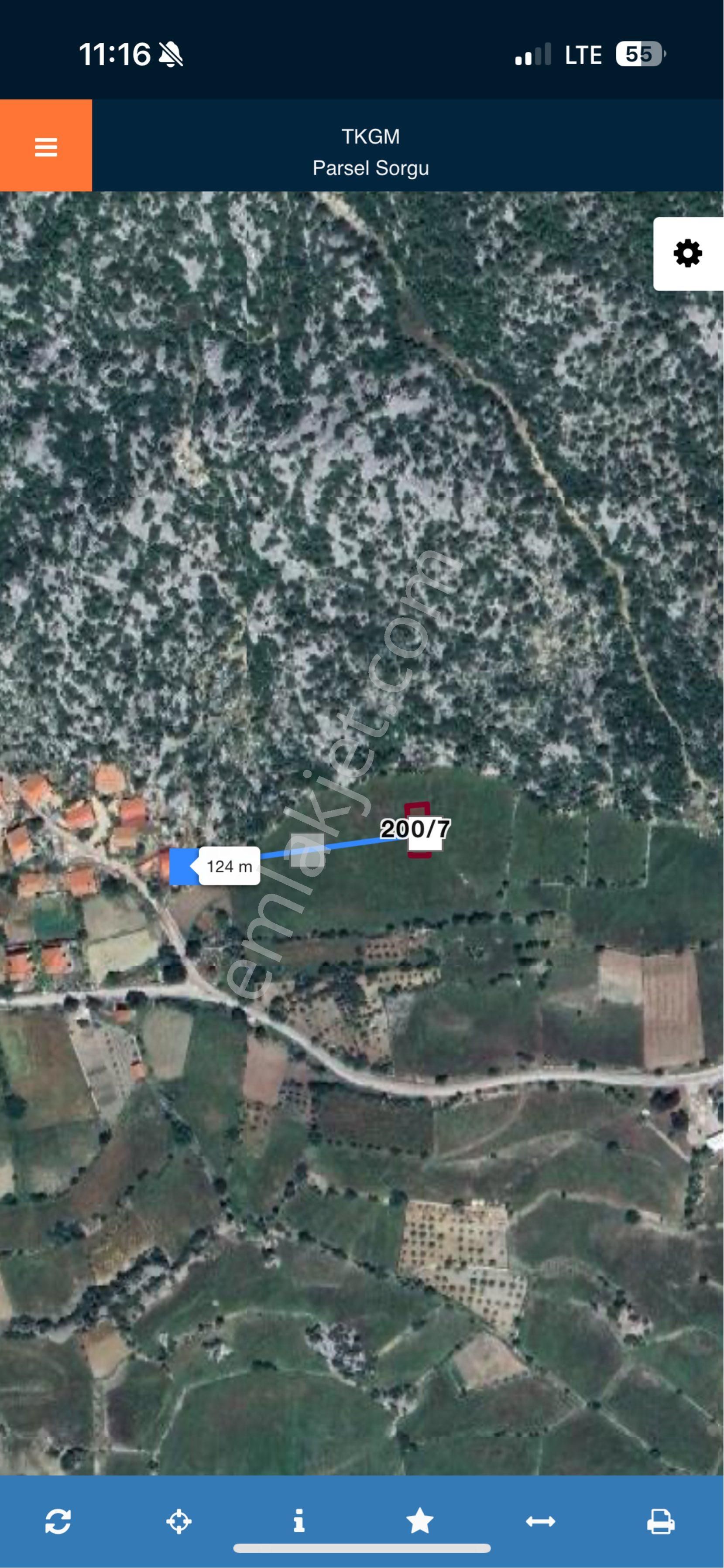 Antaltanın Akseki İlçesine Bağlı Murtiçi Mahallesinde Bulunan 270 M2 Hobi Bahçesi