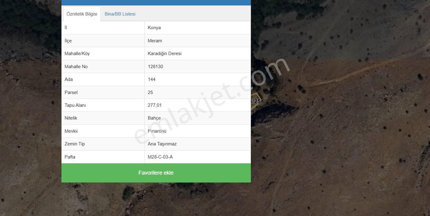 Meram Karadiğin Deresi Müstakil Tapulu 277 M2 Satılık Bahçe - Görsel 3