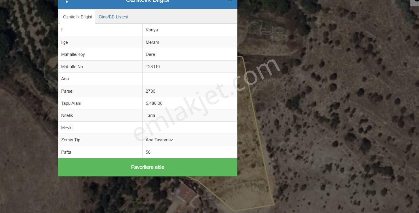 Meram Dere Altınapa Barajına Yakın 5480m2 Müstakil Satılık Bahçe - Görsel 10