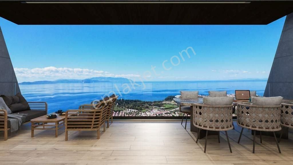 Kuşadası Panaromik Deniz Manzaralı Ödüllü Yatay Mimariye Sahip Özel Proje