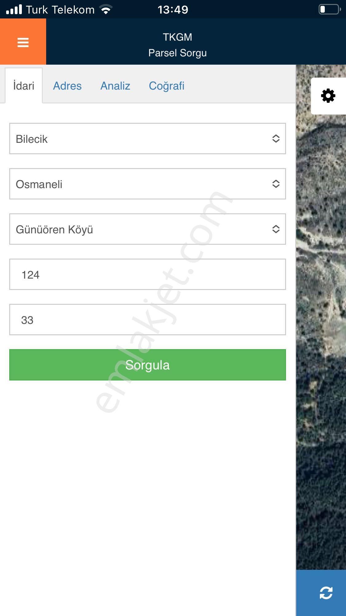 680 Bin Tlbilecikte Satılık Bahçeler
