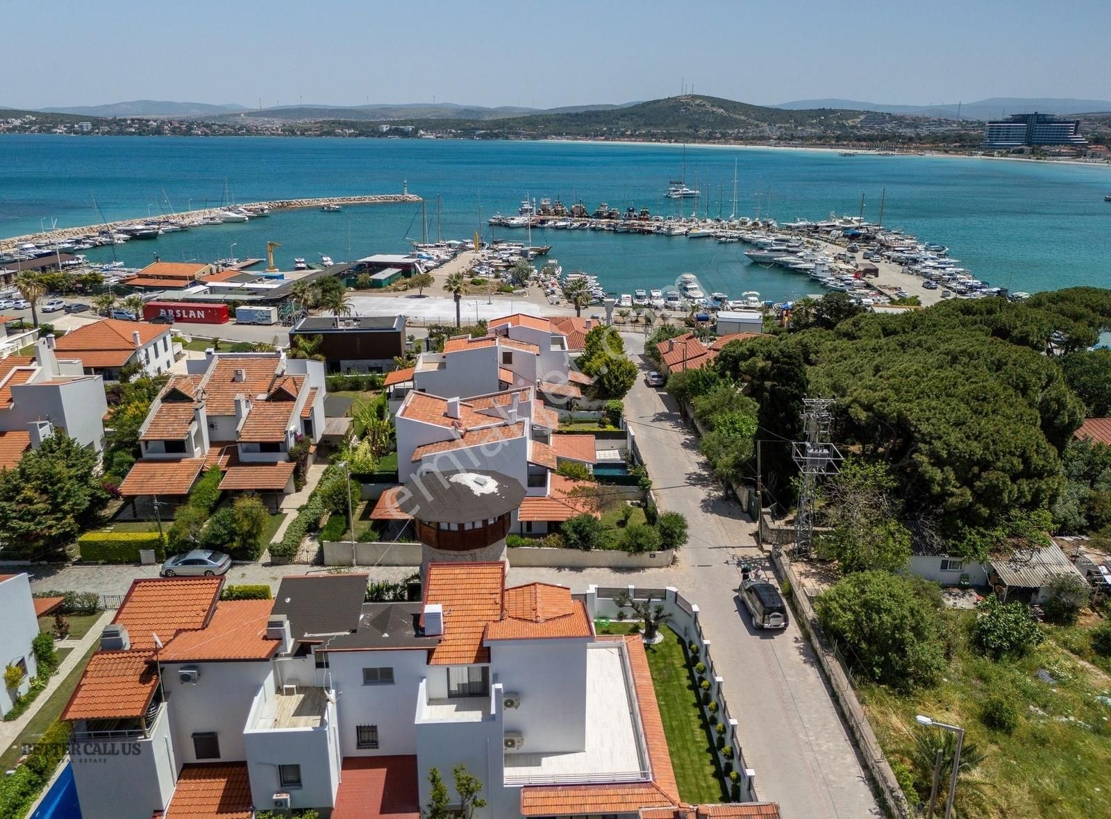 Çeşme Yıldızburnu Yıllık Kiralık Deniz Manzaralı Yeni Villa