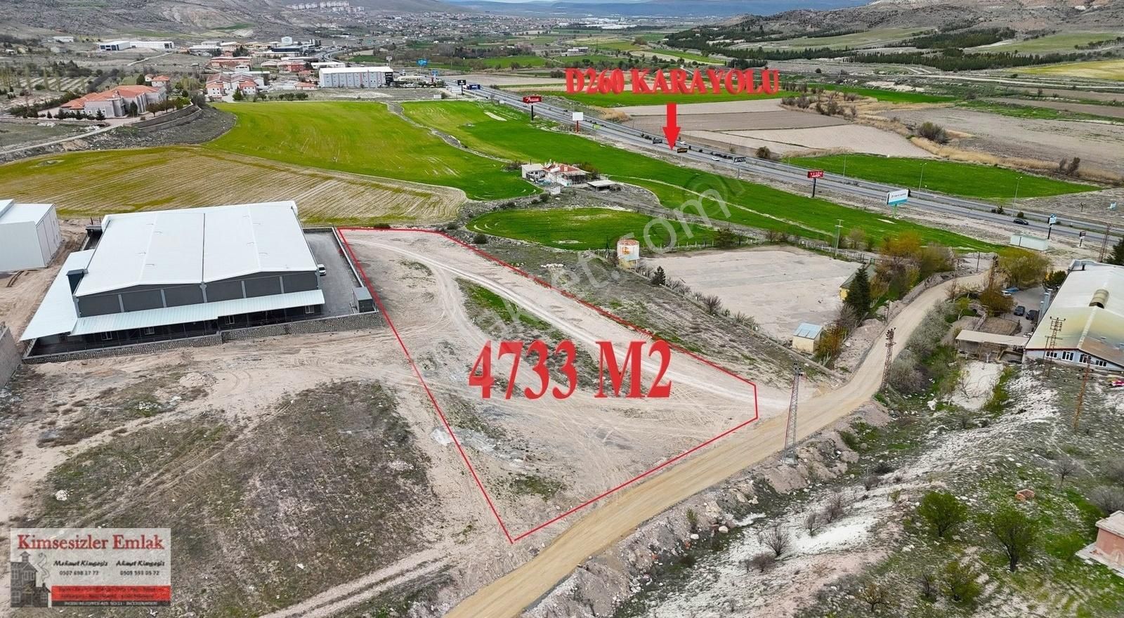 İncesu Süksün'de Ankara Yoluna Yakın Satılık Sanayi Parseli
