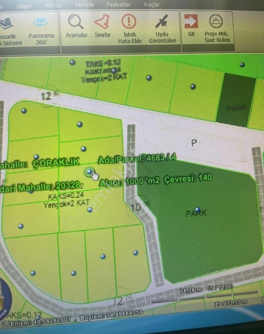 Hasan Bulgur Emlaktan Bahçelievler Mah Çorum Manzaralı Villa Arsa 1000 Mt