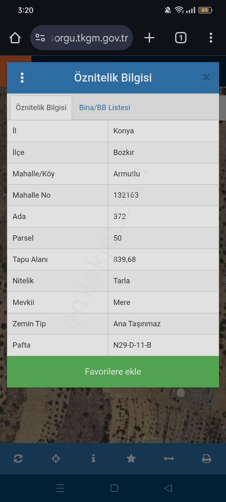 Konya Bozkır Ayvalca Ve Armutlu Mahallesi'nde