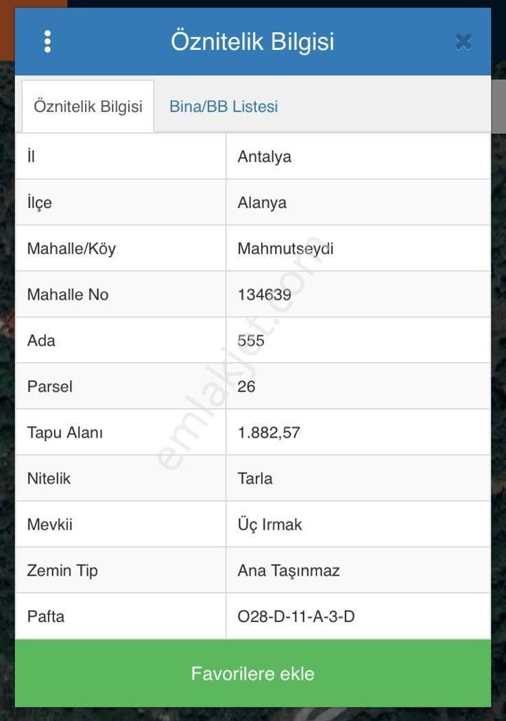 Fmk Real Estate Alanya Mahmutseydide Satılık Tarla