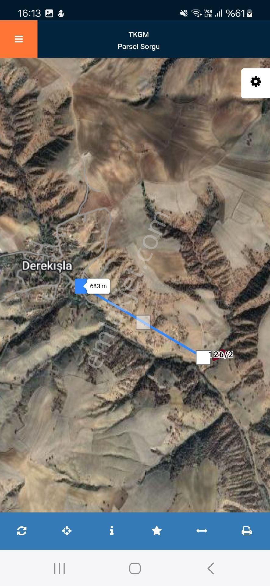 Kırıkkale Delice Derekışla Mah. 948 M2 Bağ 125 Bin Telefon Parası