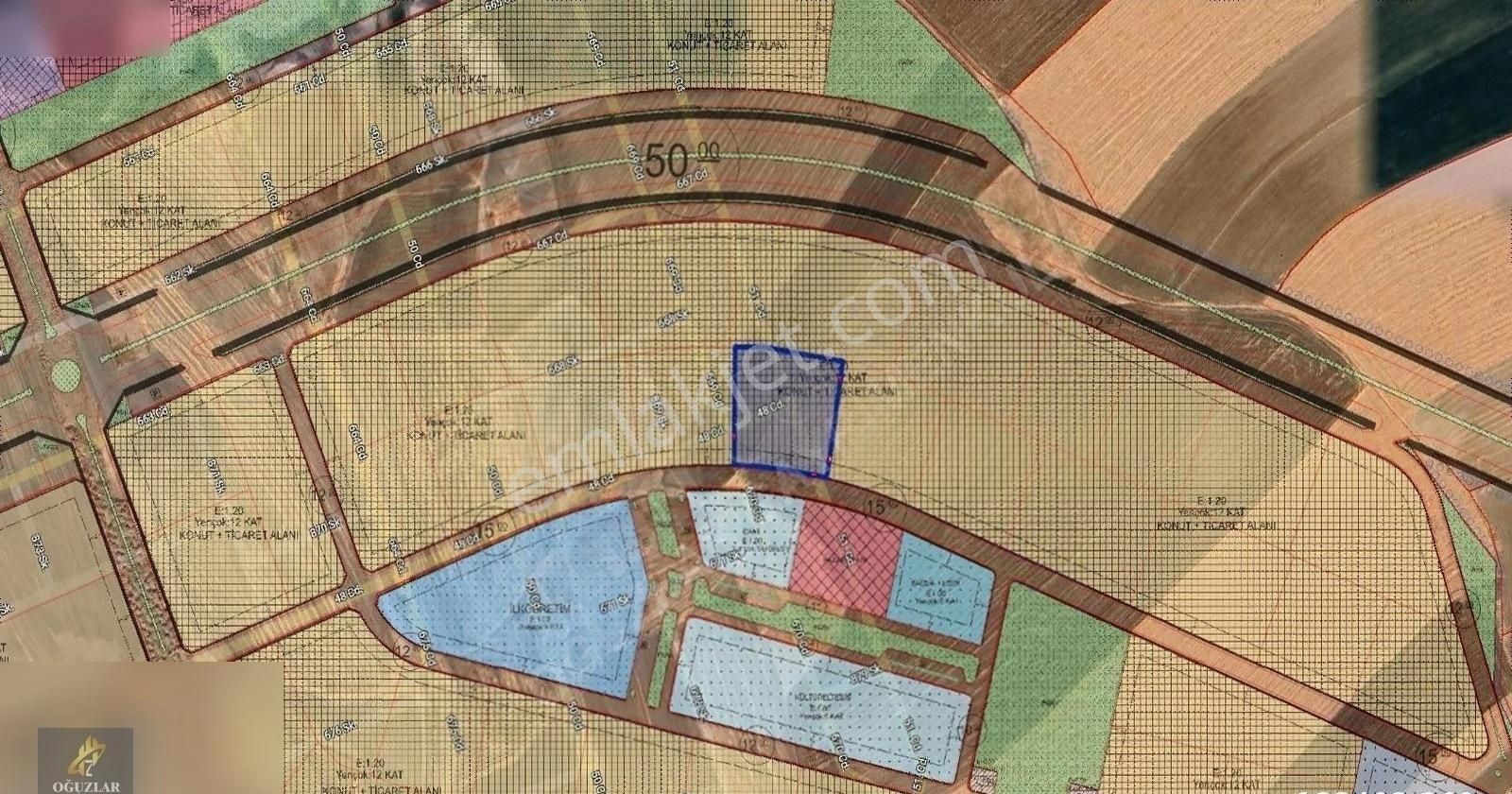 Oğuzlar'dan__12 Katlı Doğuyaka Planı İçinde 99m2 Konut+ticari
