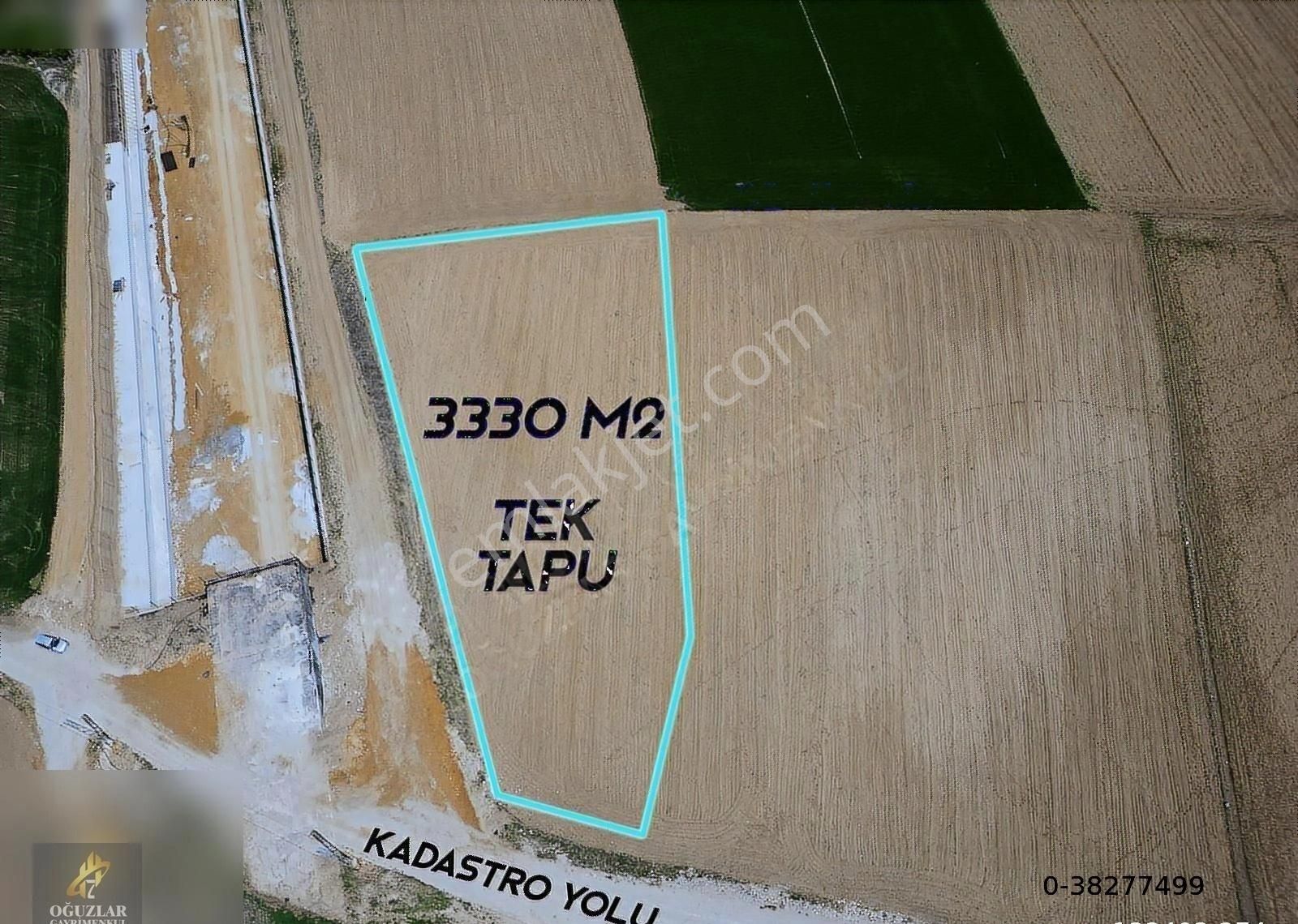 Oğuzlar'dan_ayaş Yoluna Yakın Kadastro Yolu Olan 3330m2 Tek Tapu