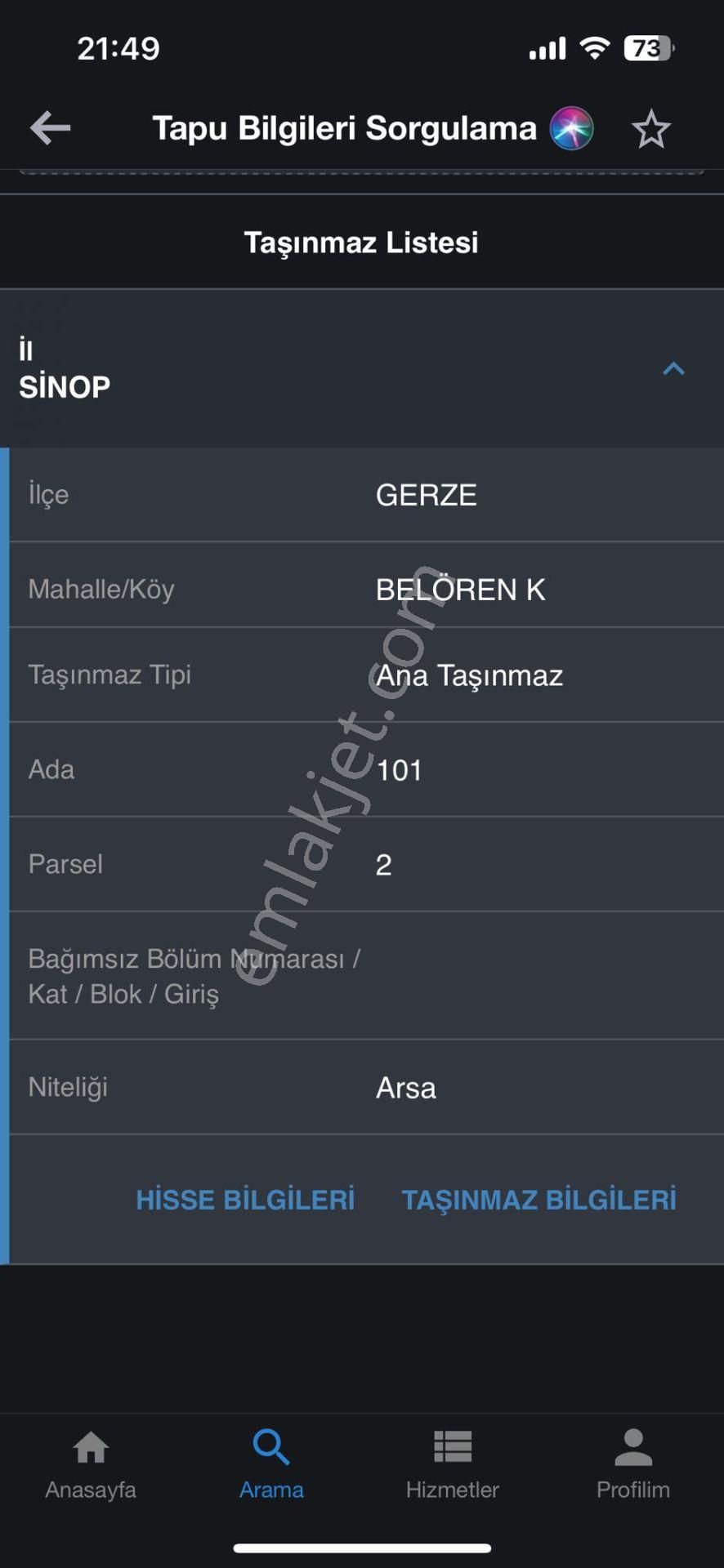 Gerze Belören Köyünde Denize Yürüme Mesafesinde 280mt² Arsa !!