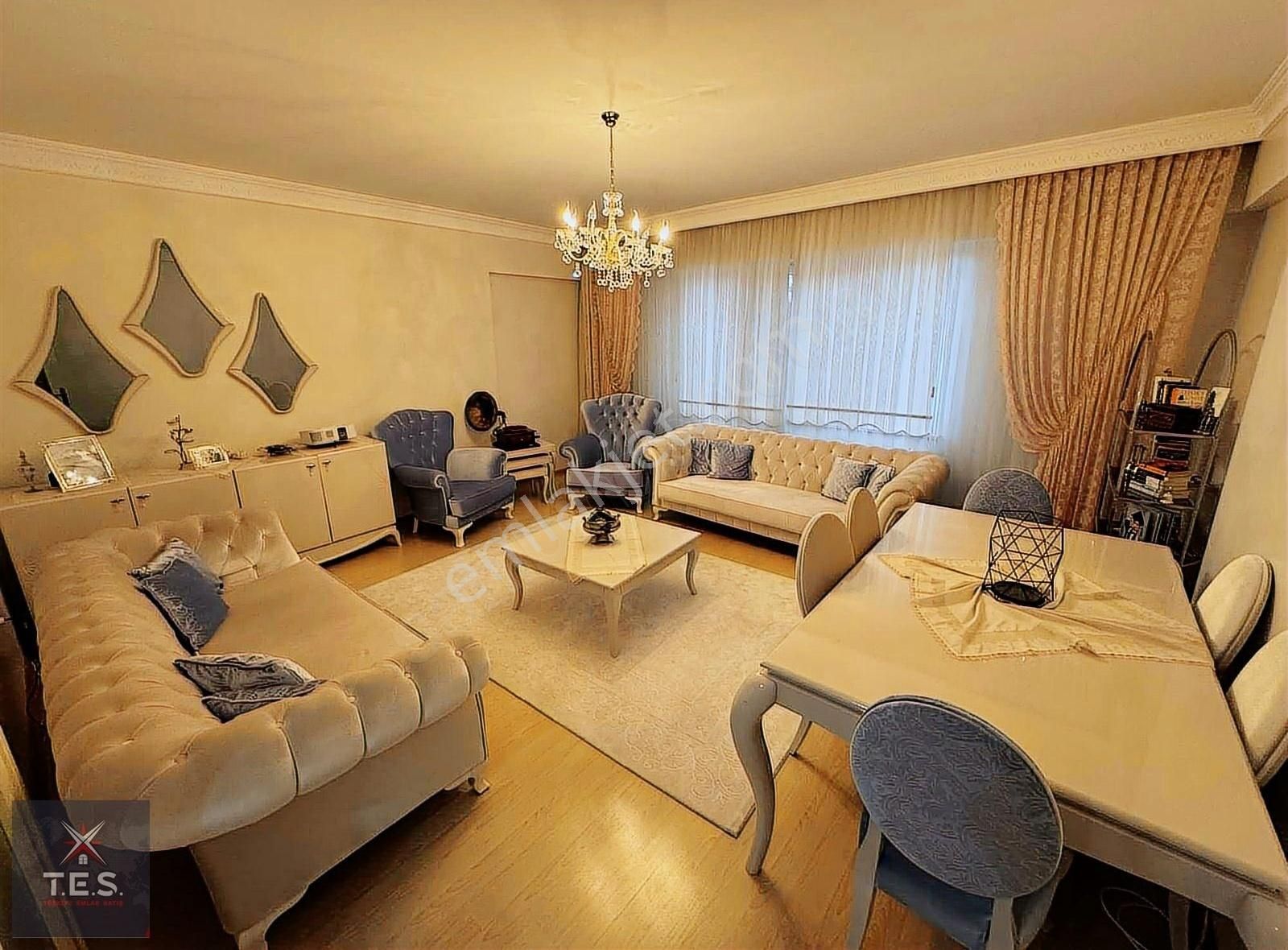 T.e.s'den 2 Balkon 2 Banyo Ara Kat Hasarsız İskanlı Bakımlı 3+1