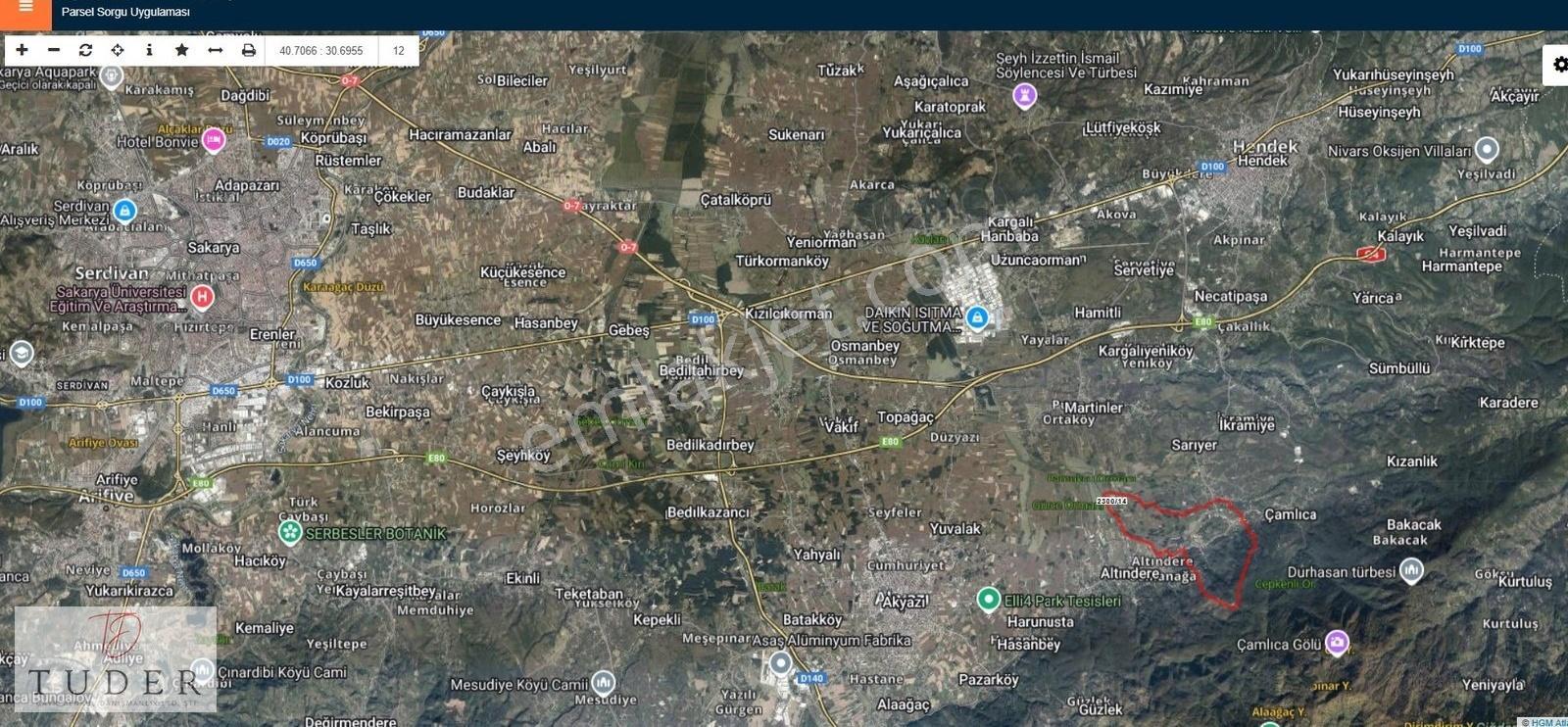 Sakarya Hendek'te Çamlıca Da Resmi Yolu Olan 4473 Mt Tarla - Görsel 4