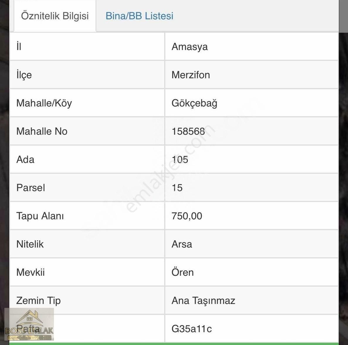 Boss Emlaktan Satılık Arsa