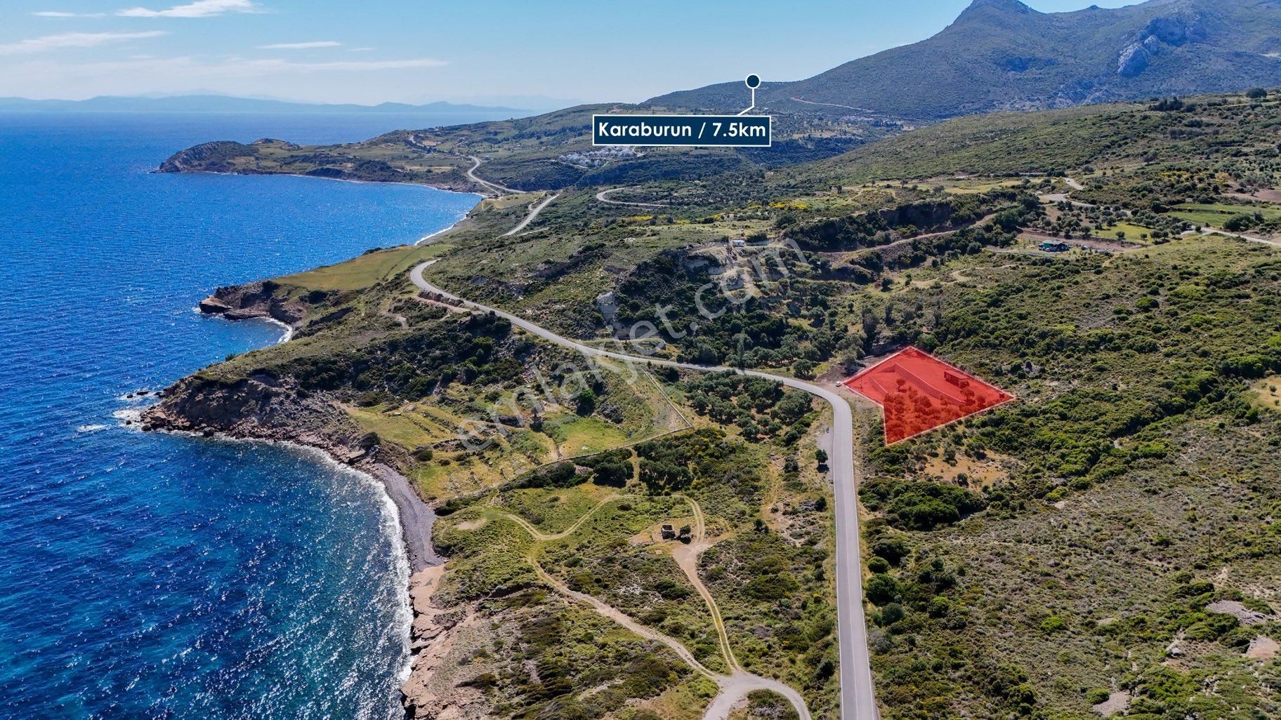 Karaburun Tepebozda Panoramik Manzaralı Tarla - Görsel 15