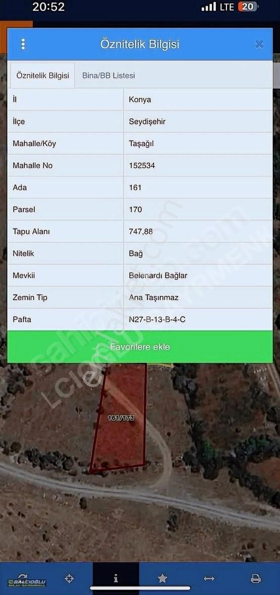 Balcıoğlu Gayrimenkulden Taşağıl Da Kurulu Bahçe Evi 2 Parsel
