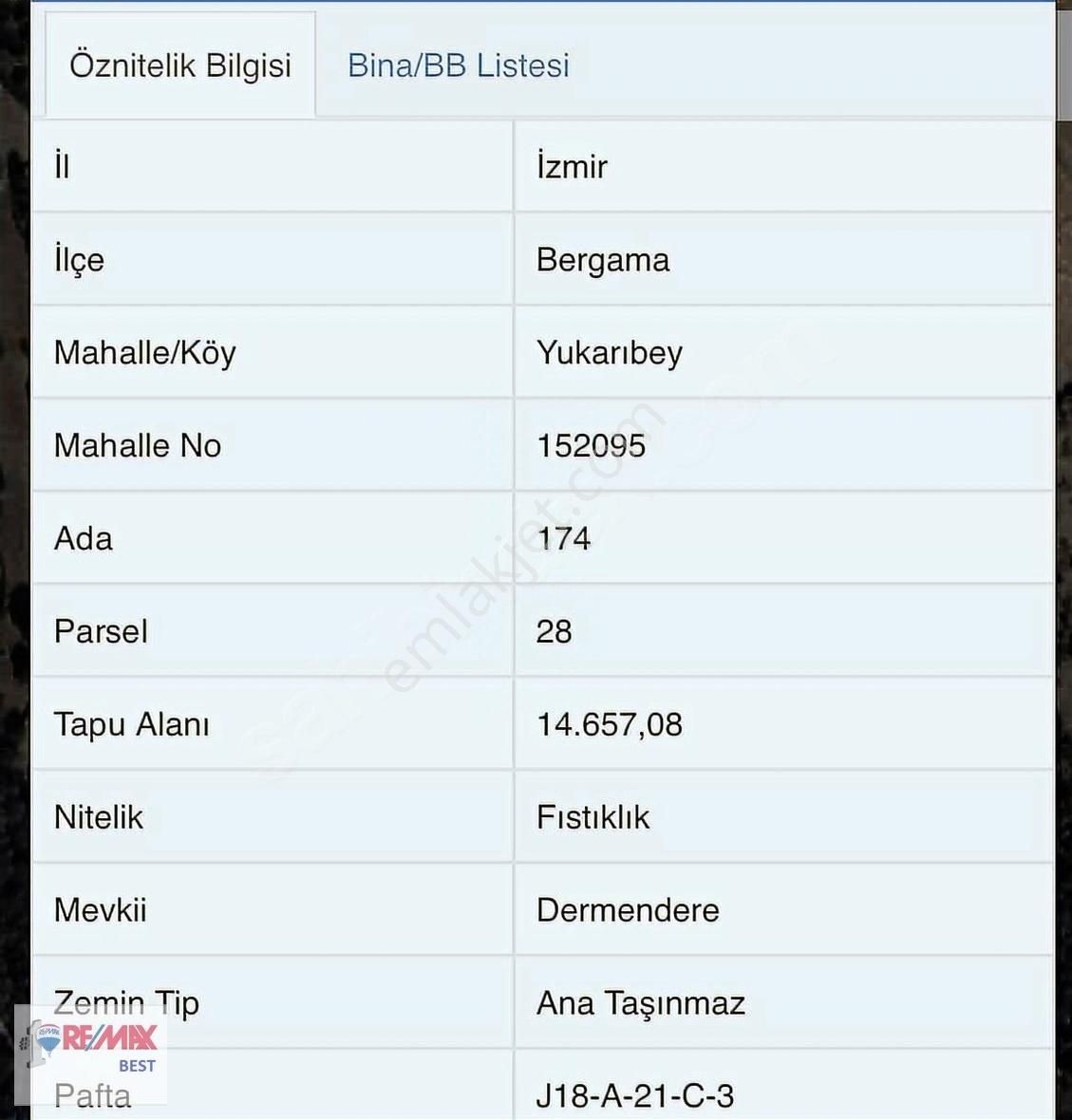Kozak Yaylasında Satılık Fıstıklık