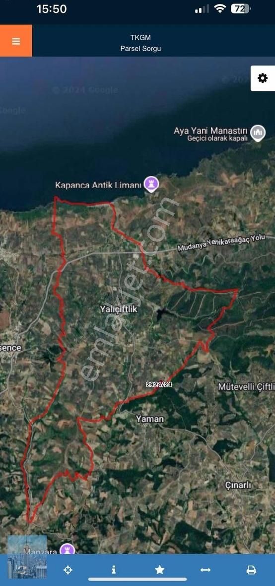 Mudanya Yalıçiftlikte Fırsat Yer