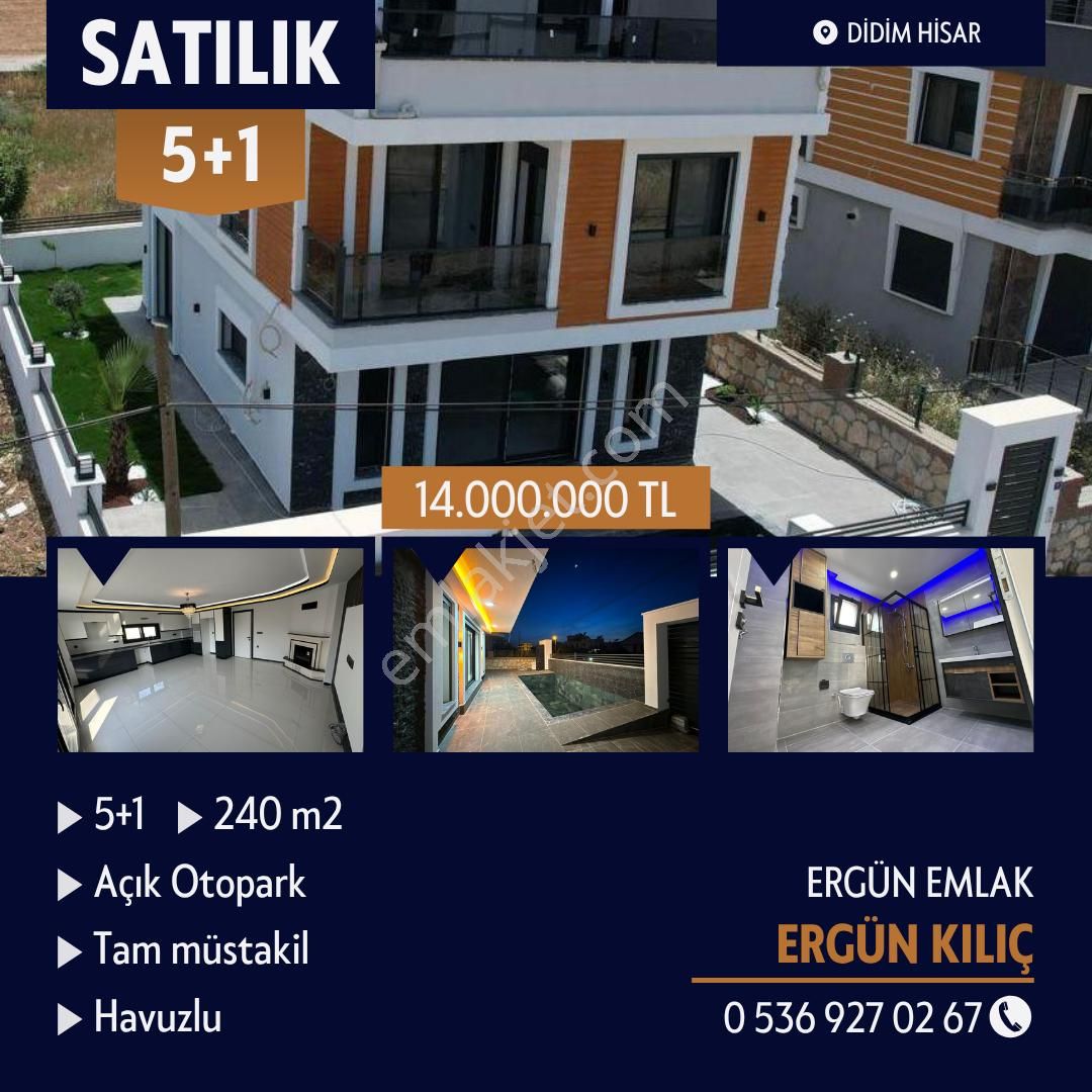 Hisar Mahallesi Satılık Müstakil 5+1 Havuzlu Villa
