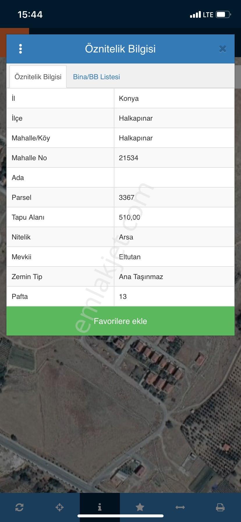 Konya Halkapınar‘da Satılık Arsa