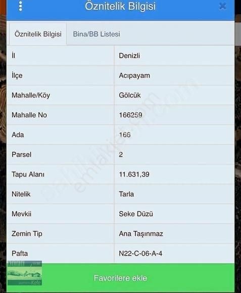 Acıpayam Gölcük De 11631 M2 De Satılık Ayva Bahçesi