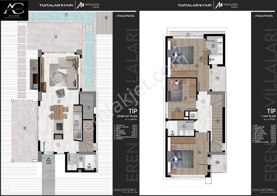 Aclass'dan Özel Havuz-otopark-geniş Bahçeli-300 İle 446 M2 Arsa Icerısınde Tamamı Müstakil Villa - Görsel 5