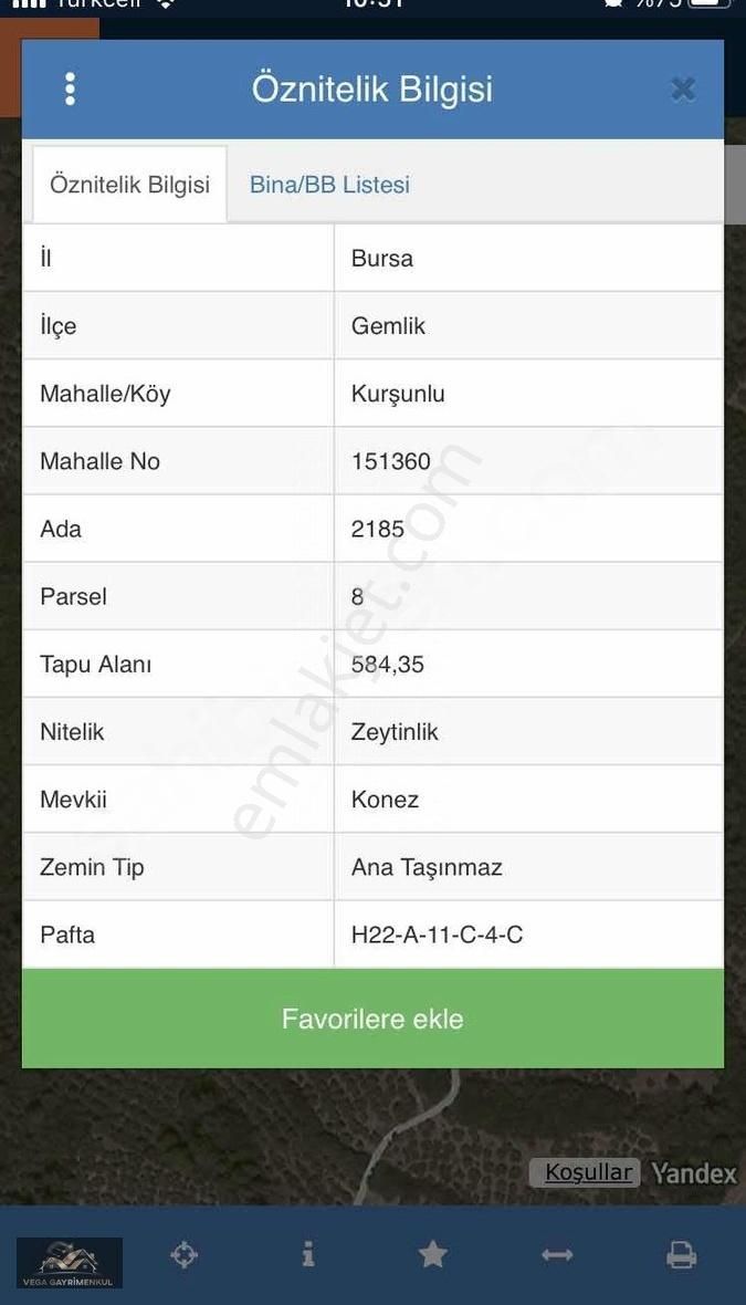 Kurşunlu Tek Tapu 584 M2 Deniz Manzara Ormana Cephe Zeytinlik