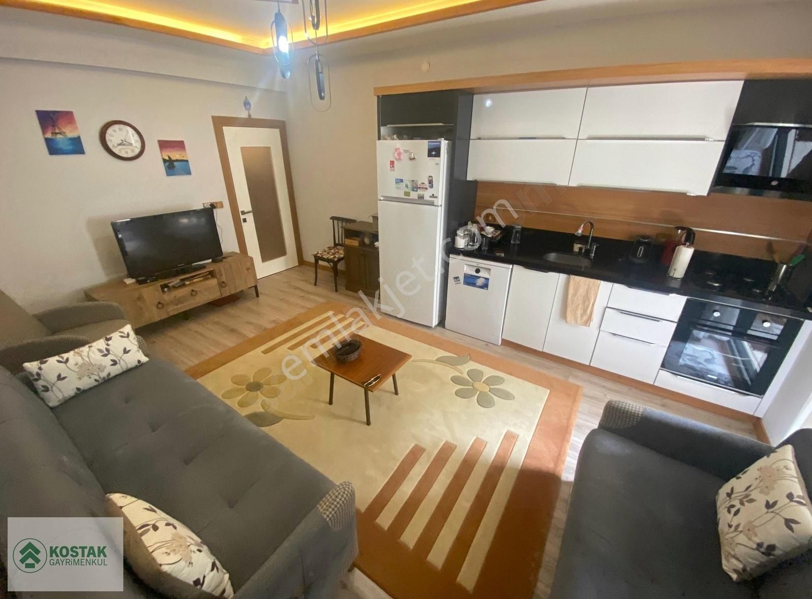 Kostak Gayrimenkulden Akçayda Ön Cephe Cam Balkonlu Şık 1+1daire